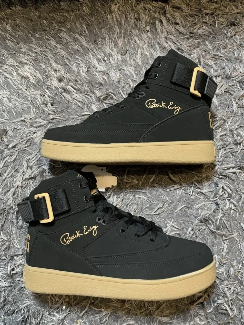 Patrick Ewing 33 Orion High Black Gum 1RBE003-119 Size 8.5 Men’s Sneaker New